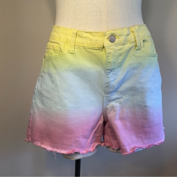 Judy Blue Somewhere Over The Rainbow High Rise Shorts Size L (9 - 11) - Picture 6 of 16